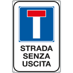 5619Y - Cartello Strada senza uscita