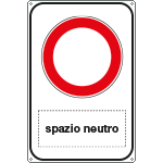 5681K - Cartello divieto di accesso Spazio scrivibile