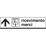 6801A - Cartello alluminio ricevimento MERCI avanti