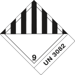 8212L - etichetta 100x120 MISCELLANEOUS DANGEROUS EN3082