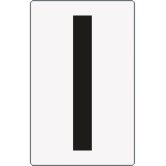 8669BN - Cartello lettera I per contrassegnare