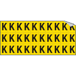 903K - Foglio n.30 etichette adesive G/N lettera K