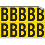 906B - Foglio n.10 etichette adesive G/N lettera B