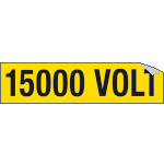 9115A - Foglio n. 1 etichette adesive 15000 VOLT