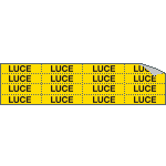 9119C - Foglio n.16 etichette adesive LUCE