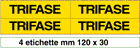 9122B - Foglio n. 4 etichette adesive TRIFASE
