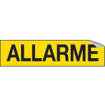 9143A - Foglio n. 1 etichette adesive ALLARME