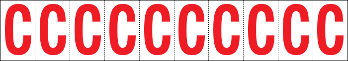 914C - Foglio n.10 etichette adesive B/R lettera C