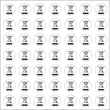 9179C - Foglio n.49 etichetta adesiva RAEE