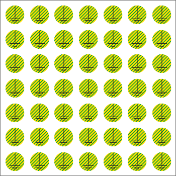 9184C - Foglio n.49 etichetta adesiva simbolo terra