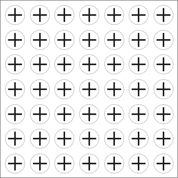 9196C - Foglio n.49 etichetta adesiva simbolo +