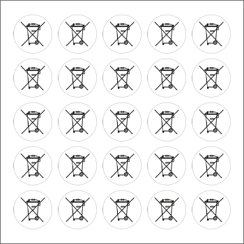 9199B - Foglio n.25 etichetta adesiva roHs