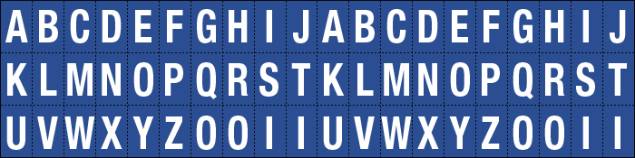 920AZ - Foglio n.60 etichette adesive B/B lett.da A a Z