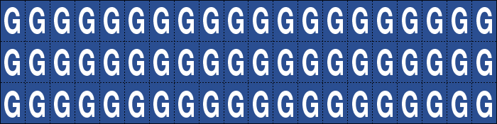 920G - Foglio n.60 etichette adesive B/B lettera G