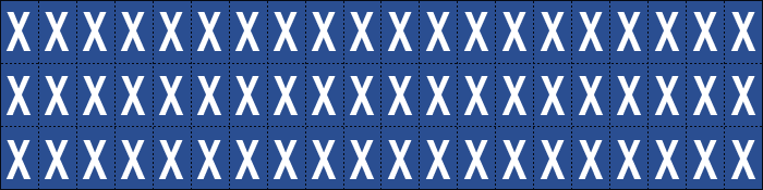 920X - Foglio n.60 etichette adesive B/B lettera X