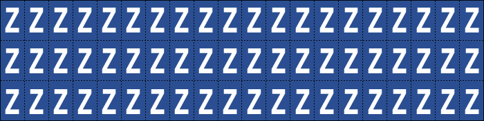 920Z - Foglio n.60 etichette adesive B/B lettera Z