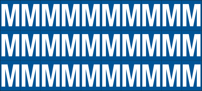 922M - Foglio n.30 etichette adesive B/B lettera M