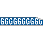 924G - Foglio n.10 etichette adesive B/B lettera G