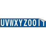 924UZ - Foglio n.10 etichette adesive B/B lett.da U a Z