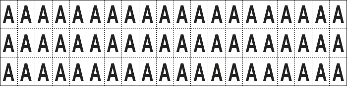 930A - foglio n.60 etic.aut. B/N lettera A