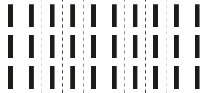 932I - Foglio n.30 etichette adesive B/N lettera I
