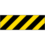 9403P - Pannello autoadesivo righe giallo nere