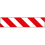 9419P - Pannello autoadesivo righe bianco rosso