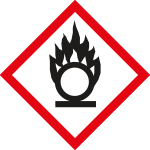 9423G - etichetta adesiva singola " materiali comburenti "