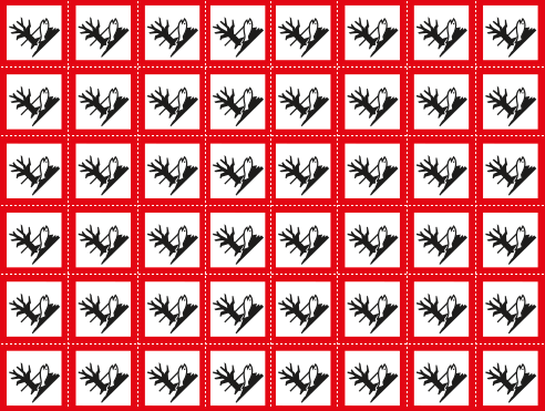 9429D - Foglio n.48 etichette adesive pericolo ambiente