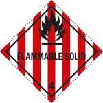 9453F - Etichetta adesiva FLAMMABLE SOLID (4)