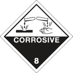 9458C - Etichetta adesiva CORROSIVE (8)
