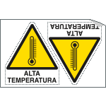 9573A - Foglio n. 2 etichette adesive alta temperatura