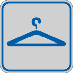 9648B - Etichetta argento simbolo GUARDAROBA