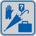 9661A - Etichetta argento simbolo OGGETTI SMARRITI