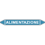 99502B - foglio 5 elichette per tubazioni fondo azzurro ALIMENTAZIONE
