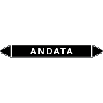 99900B - foglio 5 elichette per tubazioni fondo nero ANDATA