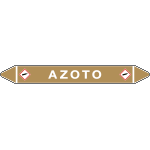 99A017C - Foglio da 5 etichette autoadesive con frecce e simboli per AZOTO