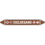 99A481B - foglio da 5 etichette autoadesive con frecce e simboli per CICLOESANO