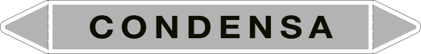 99A662C - etichetta singola autoadesiva con frecce e simboli CONDENSA