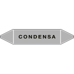 99A662D - Etichetta singola autoadesiva grigia"Condensa"