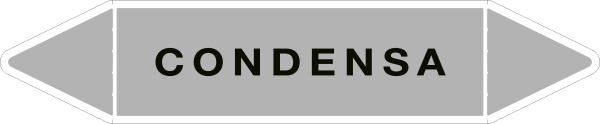 99A662D - Etichetta singola autoadesiva grigia"Condensa"