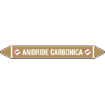 99A891A - foglio da 5 etichette autoadesive con frecce+simb ANIDRIDE CARBONICA