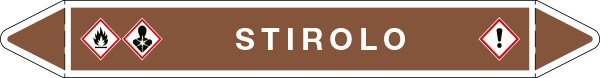 99A941A - foglio da 5 etichette autoadesive con frecce e simboli STIROLO