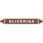 99C360A - foglio da 5 etichette autoadesive con frecce e simboli per GLICERINA