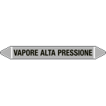 99C560B - foglio da 5 etichette autoadesive con frecce+simb VAPORE ALTA PRESS.