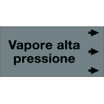 99C560NED - Etichetta fondo grigio "VAPORE ALTA PRESSIONE"destra