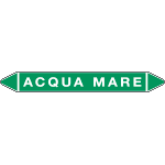 99C870A - foglio da 5 etichette autoadesive con frecce e simboli ACQUA MARE