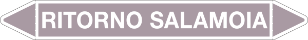 99C940A - foglio da 5 etichette autoadesive con frecce+simb RITORNO DI SALAMOIA