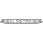 99C940B - foglio da 5 etichette autoadesive con frecce+simb RITORNO DI SALAMOIA