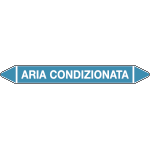 99C960A - foglio da 5 etichette autoadesive con frecce+simb ARIA  CONDIZIONATA